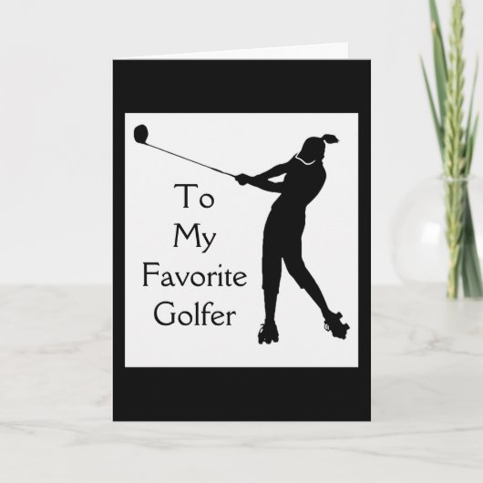 MEIN *LIEBLINGSGOLFER* AUF IHRER GEBURTSKARTE KARTE (Vorderseite)