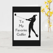 MEIN *LIEBLINGSGOLFER* AUF IHRER GEBURTSKARTE KARTE (Gelbe Blume)