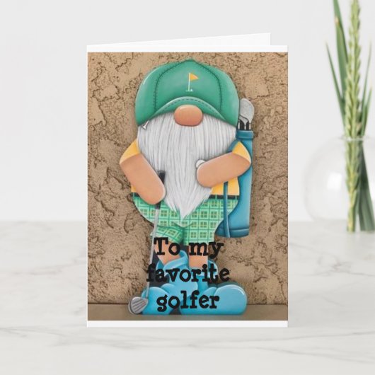 "MEIN LIEBLINGSGOLFER" NUR WEIHNACHTEN! FEIERTAGSKARTE (Vorderseite)