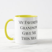 Mein Lieblingsgrandson gab mir diese Tasse Tasse (Links)