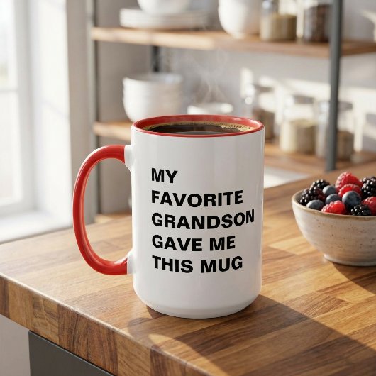 Mein Lieblingsgrandson hat mir diese Tasse lustig 