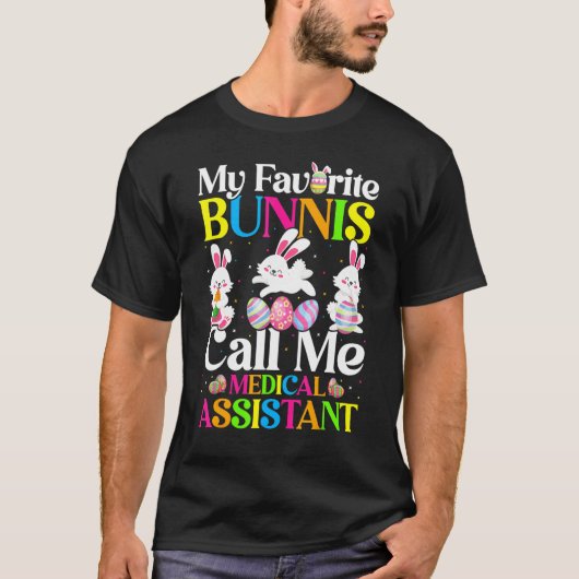 Mein Lieblingshasen nennt mich medizinische Assist T-Shirt (Vorderseite)
