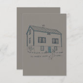 Mein Lieblingshaus ist hier Dankeskarte (Vorne/Hinten)