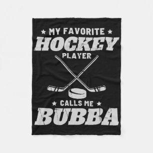 Mein Lieblingshockey nennt mich Bub-Familie Lustig Fleecedecke