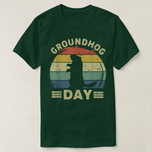 Mein Lieblingshotel Holiday Hog Sunset Groundhog D T-Shirt (Design vorne)