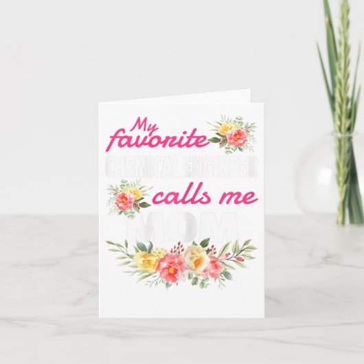 Mein Lieblingsingenieur nennt mich Mama Karte (Vorderseite)