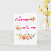 Mein Lieblingsingenieur nennt mich Mama Karte (Gelbe Blume)