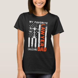 Mein Lieblingsjurist nennt mich Vater Usa Flag Vat T-Shirt