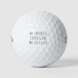 Mein Lieblingskind hat mir dieses Geschenk gegeben Golfball