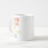 Mein Lieblingskind ist mein Sohn im Jura Tasse (Vorderseite Links)