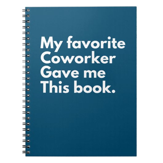 Mein Lieblingskollege gab mir das Notizblock (Vorderseite)