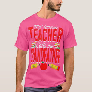 Mein Lieblingslehrer nennt mich Großvater, der unt T-Shirt