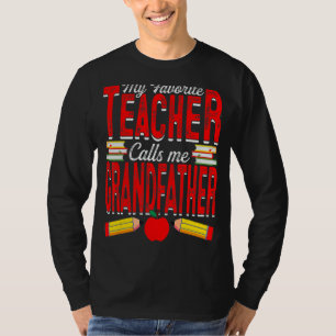 Mein Lieblingslehrer nennt mich Großvater, der unt T-Shirt