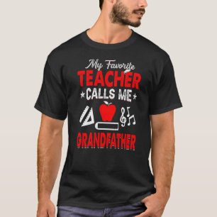 Mein Lieblingslehrer nennt mich Großvater, der unt T-Shirt