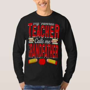 Mein Lieblingslehrer nennt mich Großvater, der unt T-Shirt