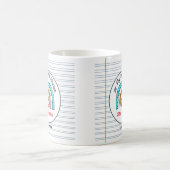 Mein Lieblingslehrer Weihnachtsregenbogen Kaffeetasse (Mittel)