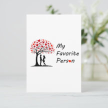 Mein Lieblingsmensch Valentinstag-Grußkarte