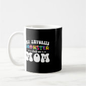 Mein Lieblingsmonster nennt mich Mama Funny Mother Kaffeetasse (Links)
