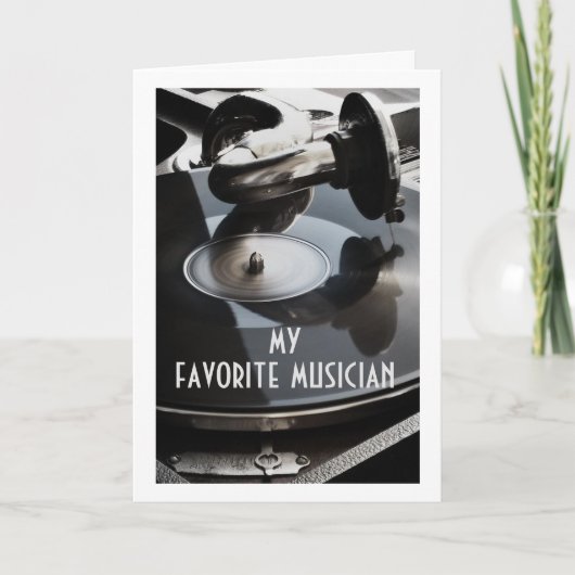 *MEIN LIEBLINGSMUSIKER** FREUNDLICHER GEBURTSTAG / KARTE (Vorderseite)