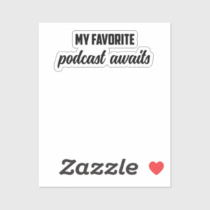 Mein Lieblingspodcast erwartet: Wahrer Kriminalzuh Aufkleber