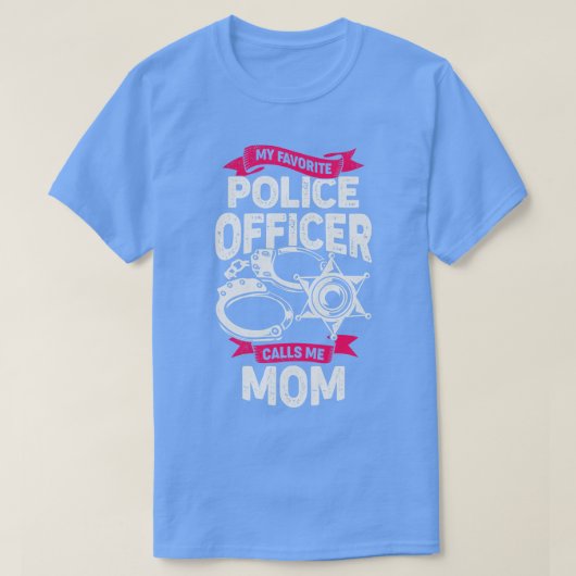 Mein Lieblingspolizist nennt mich Mama T-Shirt (Design vorne)