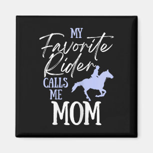 Mein Lieblingsreiter nennt mich Mama Funny Horss L Magnet
