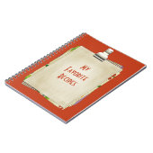 Mein Lieblingsrezeptorenheft Notizblock (Linke Seite)