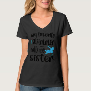 Mein Lieblingsschwimmer nennt mich schwimmende Sch T-Shirt