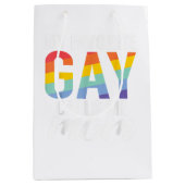 Mein Lieblingsschwule nennt mich Mama Gay Son Mittlere Geschenktüte (Vorderseite)
