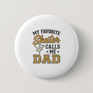 Mein Lieblingsskater nennt mich Dad Vintage-Shirt_ Button