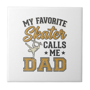 Mein Lieblingsskater nennt mich Dad Vintage Shirt_ Fliese