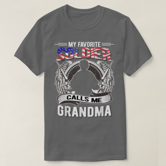 Mein Lieblingssoldat nennt mich Oma Proud Army Gr T-Shirt (Design vorne)
