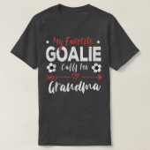 Mein Lieblingsspiel nennt mich Oma Soccer Player T-Shirt (Design vorne)