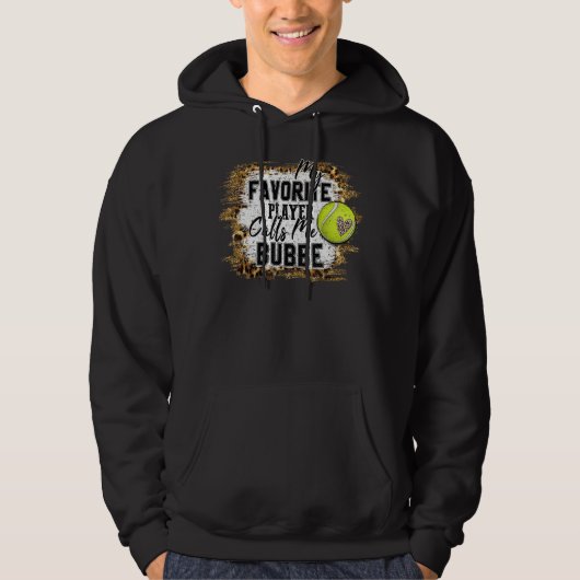 Mein Lieblingsspieler nennt mich Bubbe Tennis Moth Hoodie (Vorderseite)