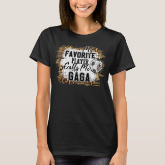 Mein Lieblingsspieler nennt mich Gaga Fußballmütte T-Shirt