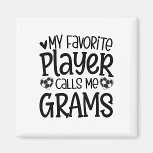 Mein Lieblingsspieler nennt mich Grams Fußballspie Magnet