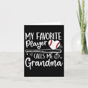 Mein Lieblingsspieler nennt mich Grandma Baseball Karte