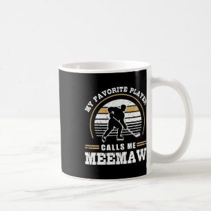 Mein Lieblingsspieler nennt mich Meemaw Hockey-Spi Kaffeetasse