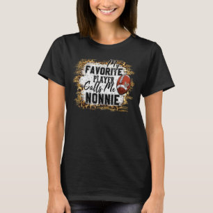 Mein Lieblingsspieler nennt mich Nonnie Football M T-Shirt