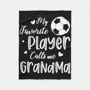 Mein Lieblingsspieler nennt mich Oma-Fußballspiele Fleecedecke