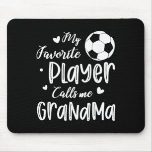 Mein Lieblingsspieler nennt mich Oma-Fußballspiele Mousepad