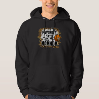 Mein Lieblingsspieler nennt Mommom Basketball Moth Hoodie