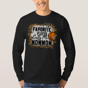 Mein Lieblingsspieler nennt Mommom Basketball Moth T-Shirt