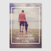 Mein Lieblingstag Buddy Foto Vatertag Magnetkarte (Vorderseite)