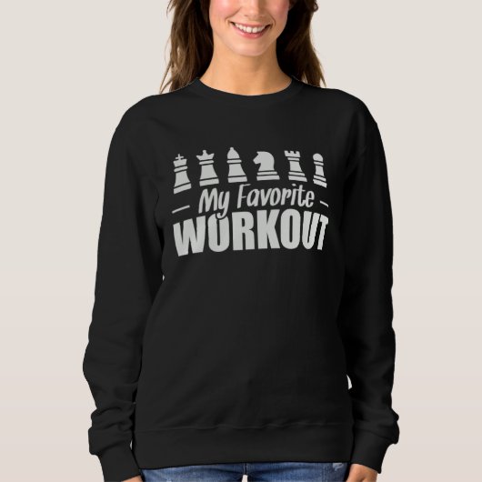 Mein Lieblingstraining Schach Gehirntraining Sweatshirt (Vorderseite)