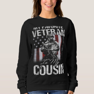 Mein Lieblingsveteran ist die Flagge meines Cousin Sweatshirt