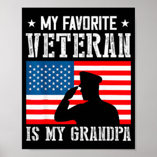 Mein Lieblingsveteran Ist Mein Opa Veterans Day Da Poster