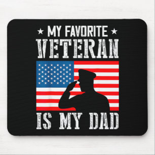 Mein Lieblingsveteran ist mein Vater Väter Veteran Mousepad