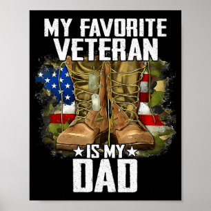 Mein Lieblingsveteran ist mein Vater Väter Veteran Poster