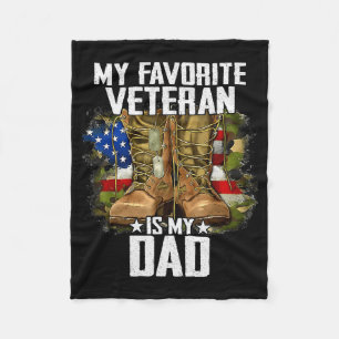 Mein Lieblingsveteran Ist Mein Vater Veterans Day Fleecedecke